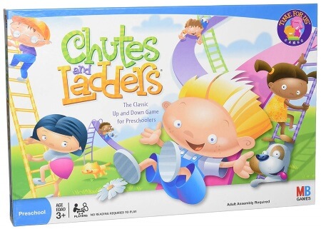 chutes and ladders board game by Hasbro