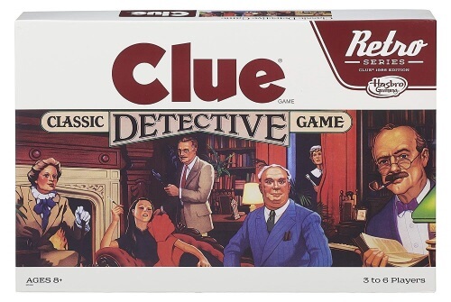 Cluedo retro board game also known as a clue