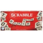 scrabble board game red box