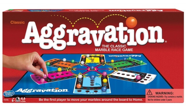 marbles aggravation board game