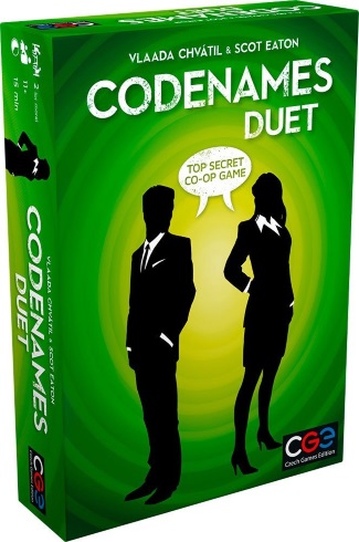 codenames duet board game for 2 players box