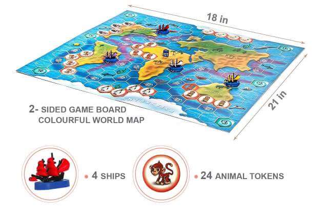 ZooRegatta Board Game Set Up
