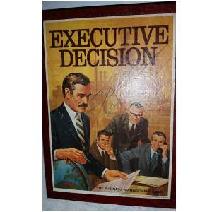Executive Decision board game box cover 1971