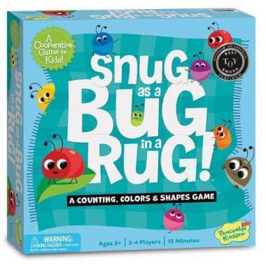 Snug As A Bug In A Rug Board Game Box Cover