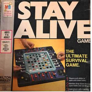Stay Alive game box cover 1971