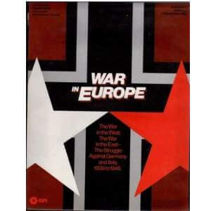 War in Europe Board Game 1976