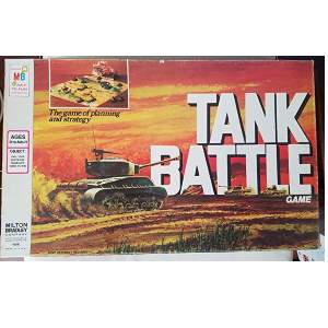 Tank Battle board game box cover 1975