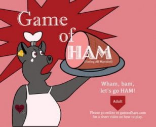 Game of Ham board game box front cover