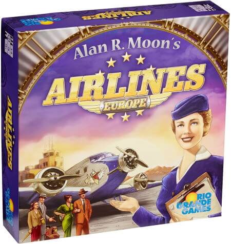 Airlines Europe board game box cover