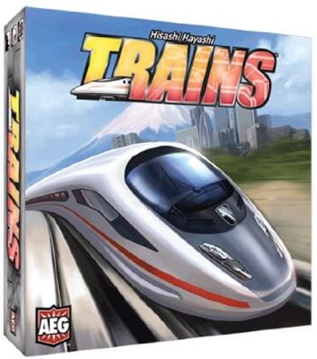 trains board game box cover