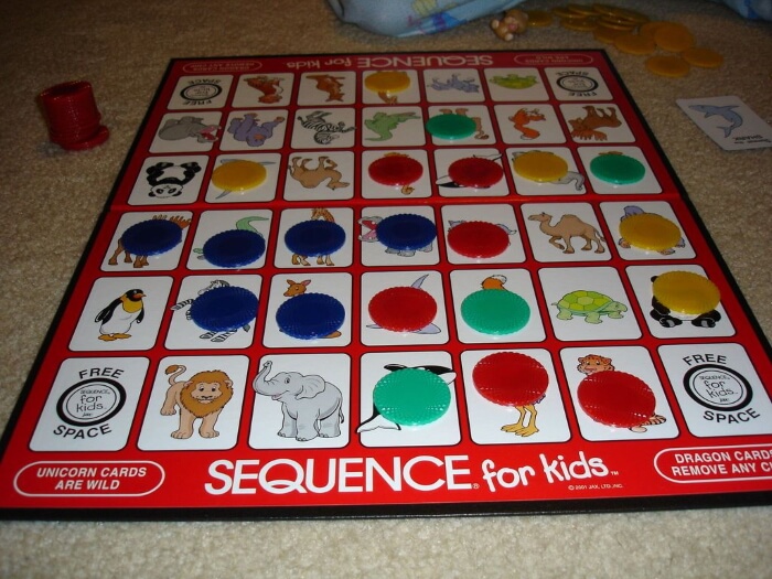sequence game rules for 2 players