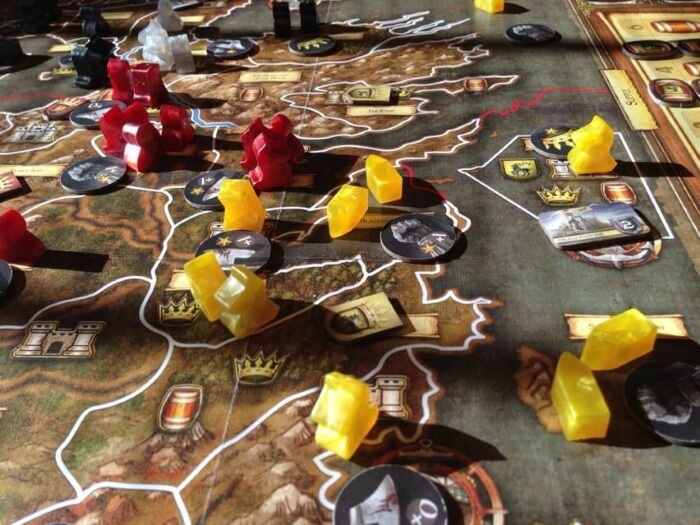 a game of thrones game in play