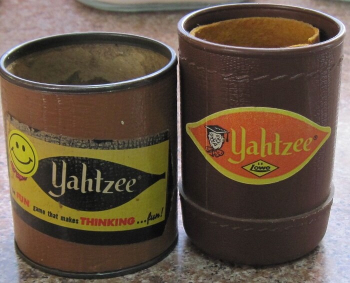 vintage yahtzee cups