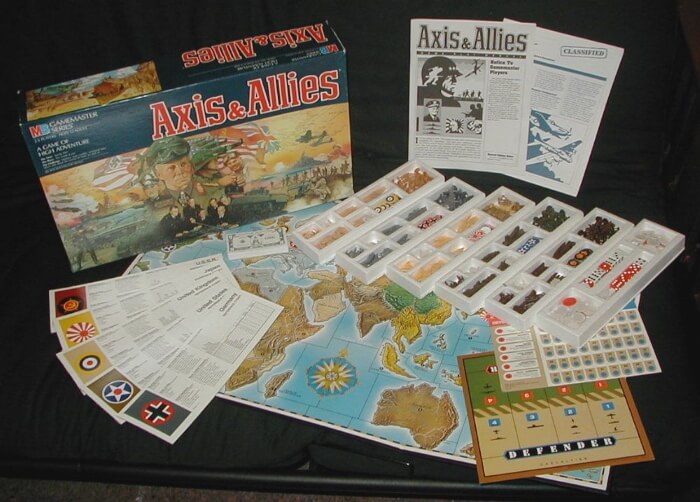 Axis and Allies components