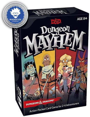 Dungeon Mayhem card game box cover