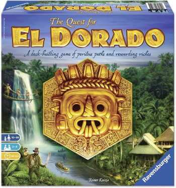 The Quest for El Dorado board game box cover