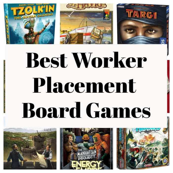 best worker placement board games collage