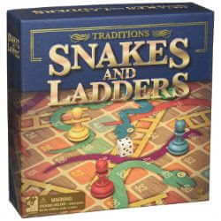classic snakes and ladders board game box cover