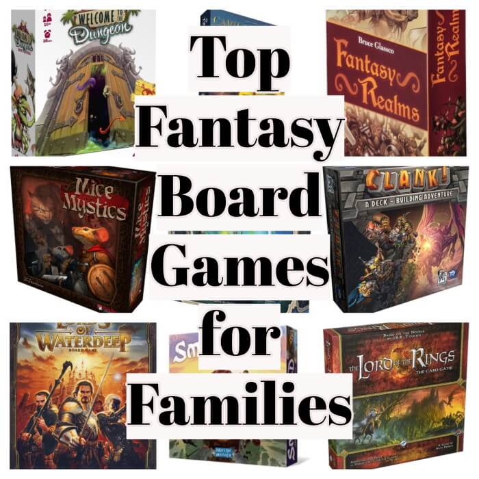 collection of fantasy board games on a collage