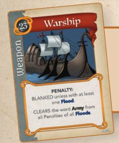 Fantasy Realms warship card