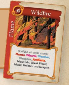 Fantasy Realms wildfire card
