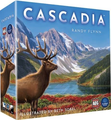Cascadia board game box cover
