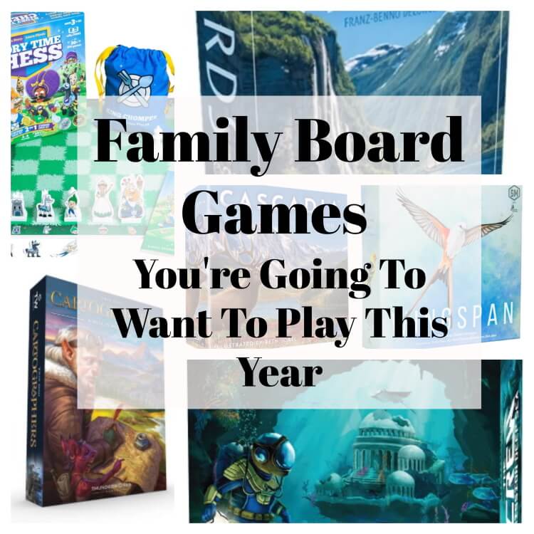 collage of the best family board games collection